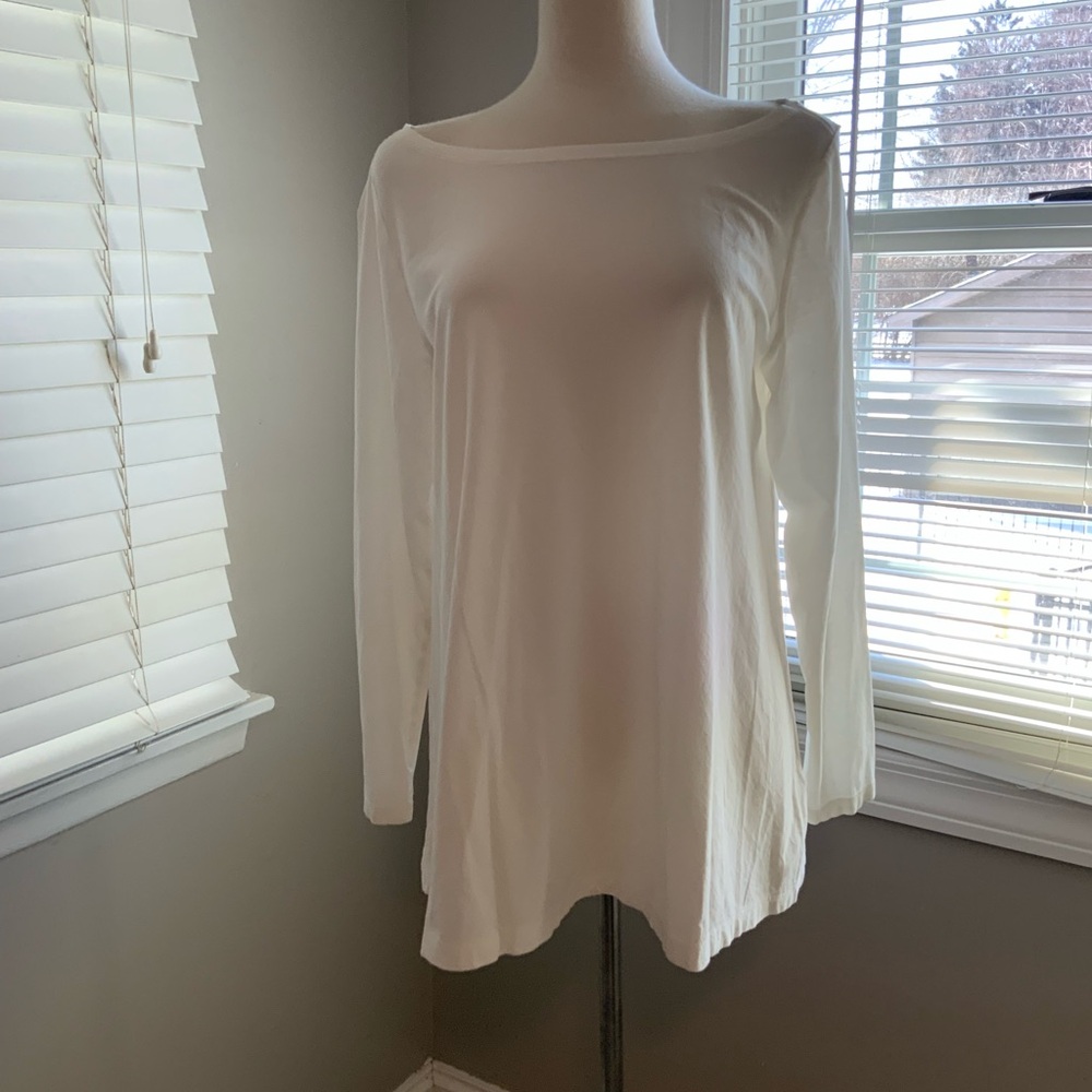 Elegant White Long Sleeve Top